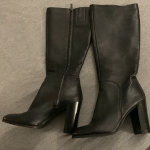 Kenneth Cole leather knee high boots